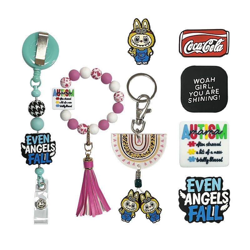 Wholesale 10pcs/pack Silicone Beads Cartoon Character Beads